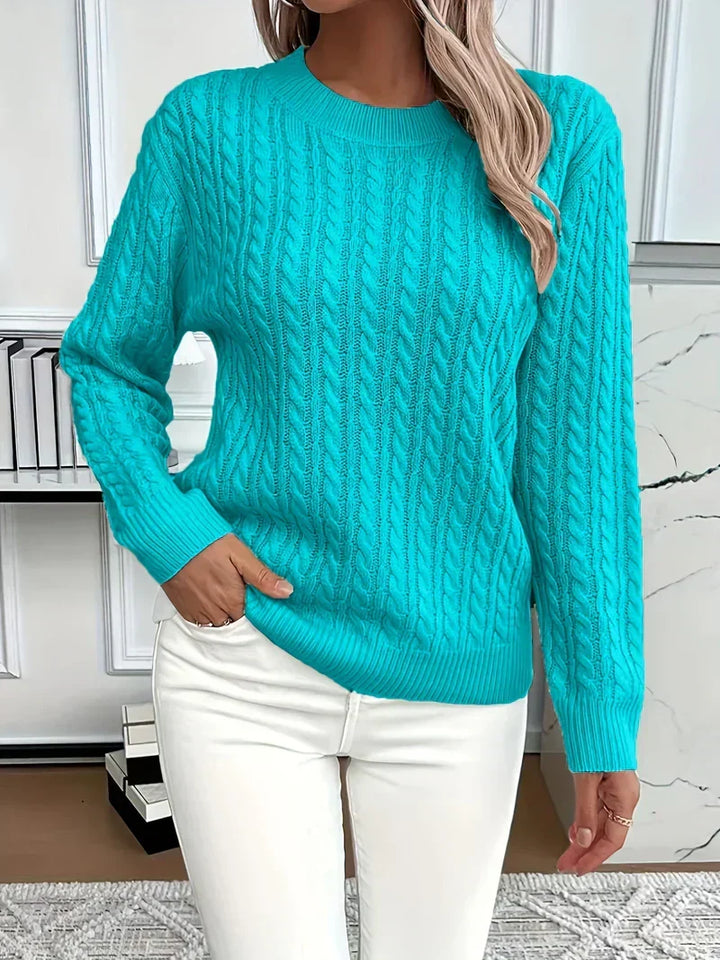Lena | Sweter w splot kablowy