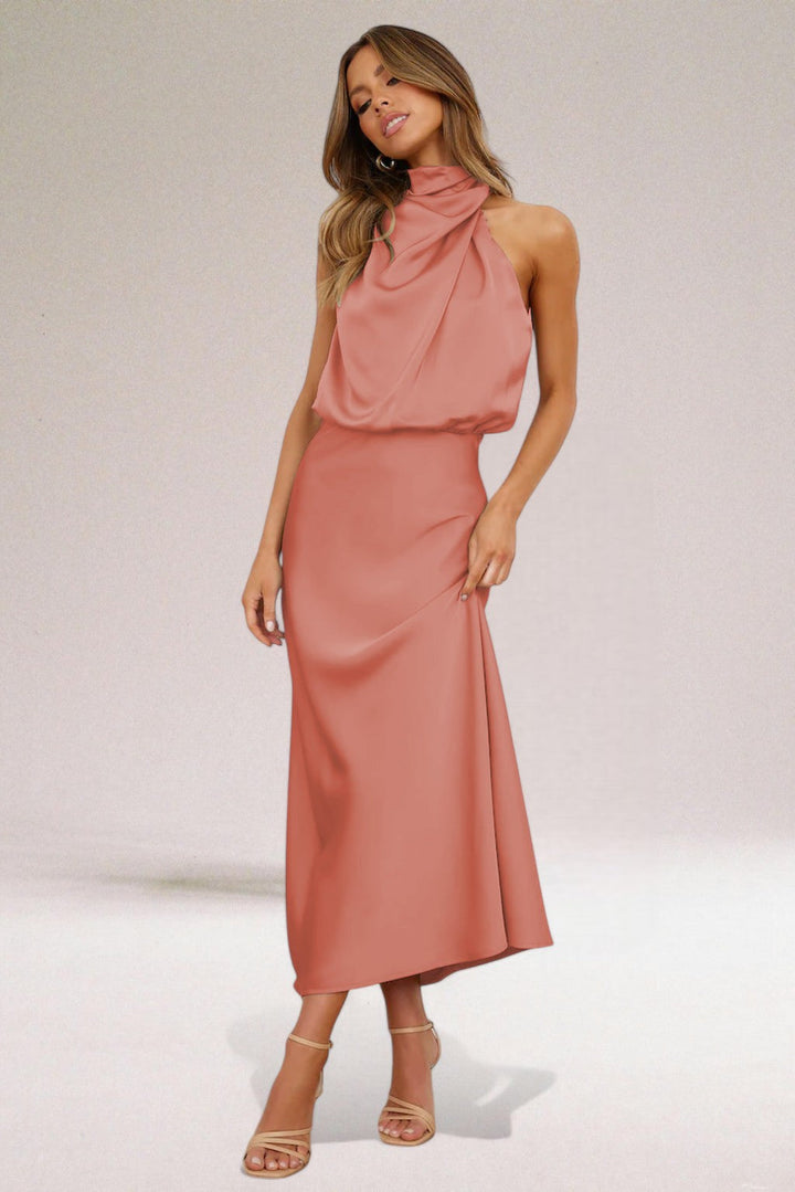 ELARA™ - Elegancka Sukienka Wieczorowa z Satyny