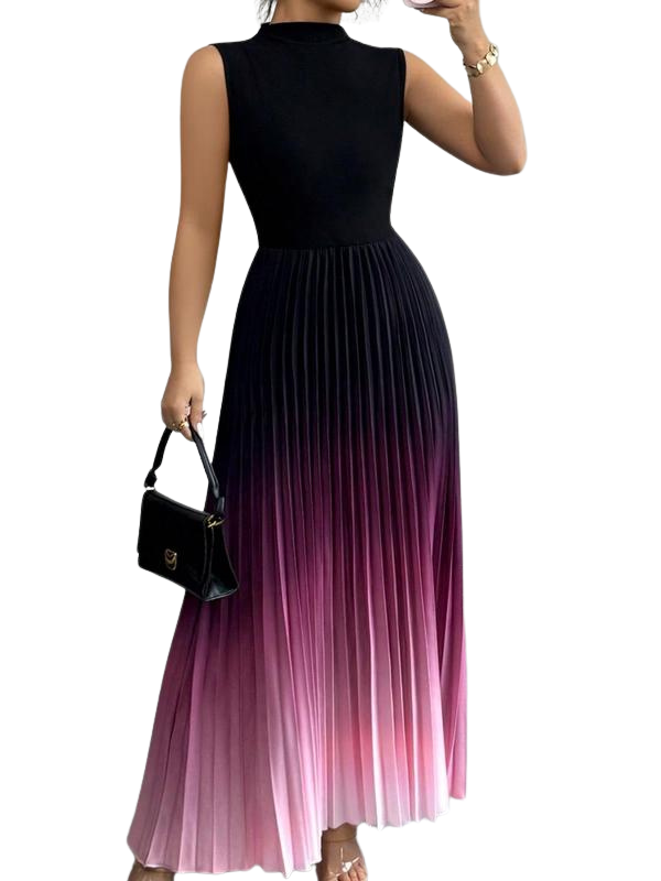 Camille™ – Elegancka Sukienka Wieczorowa bez Rękawów w Ombre