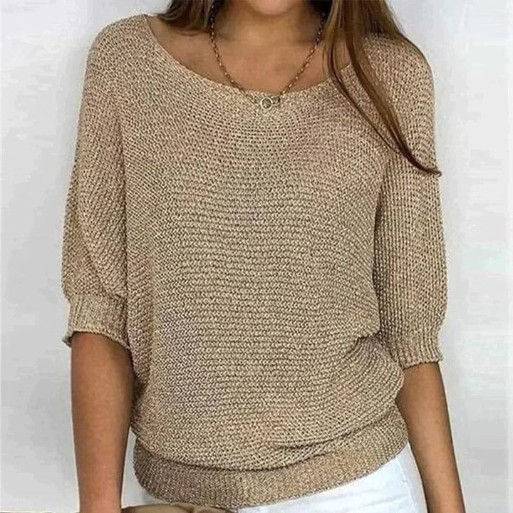 Savannah | Sweter z Trzema Czwarciami Rękawów