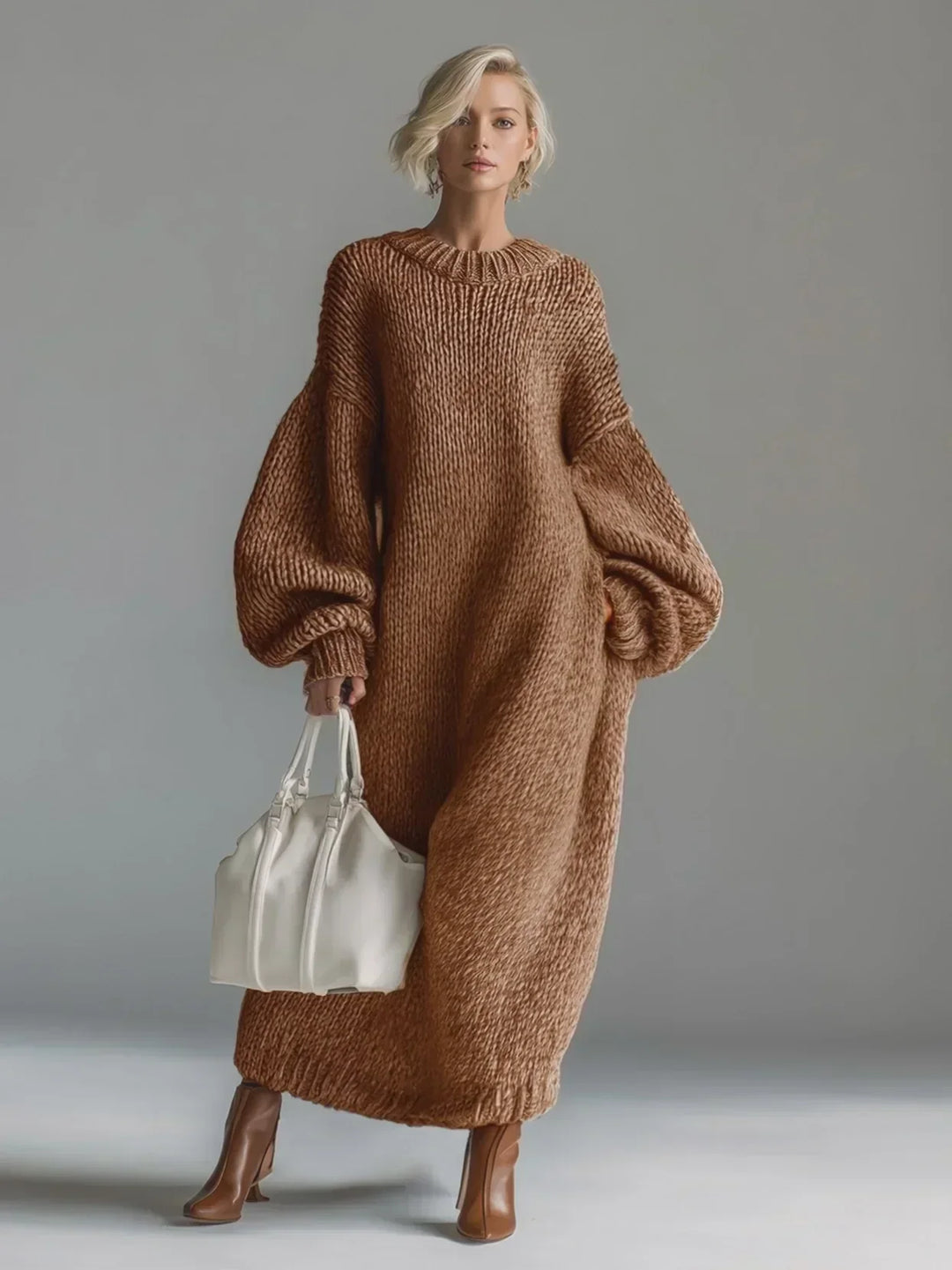 Calista – Elegancka Sukienka Dzianinowa