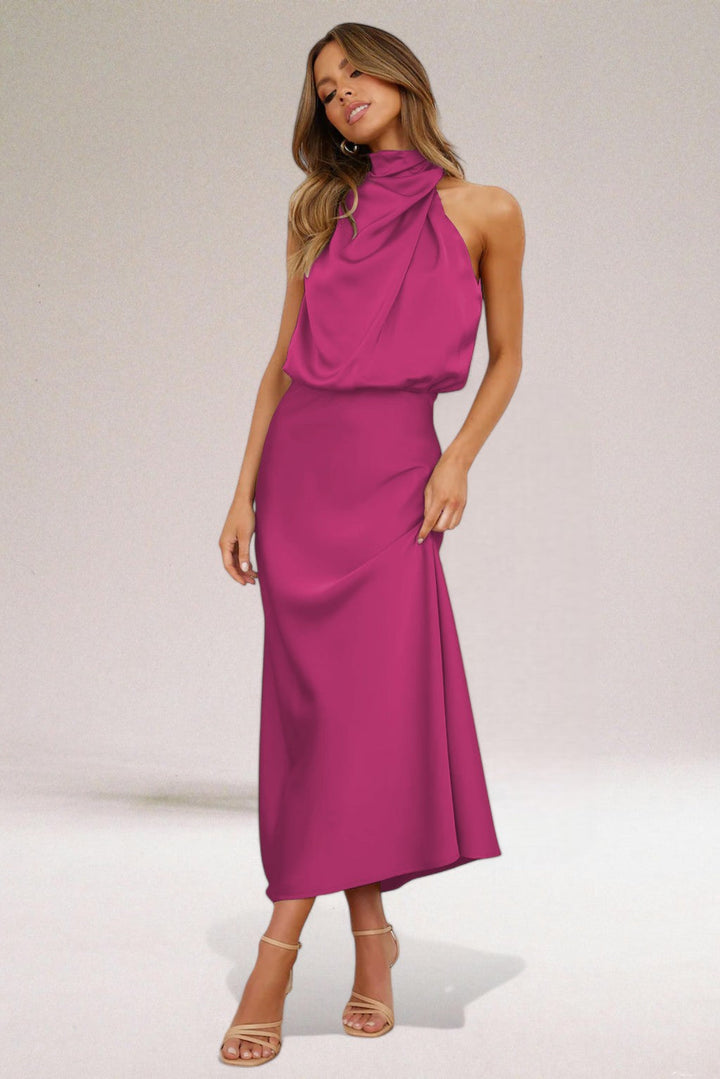 ELARA™ - Elegancka Sukienka Wieczorowa z Satyny