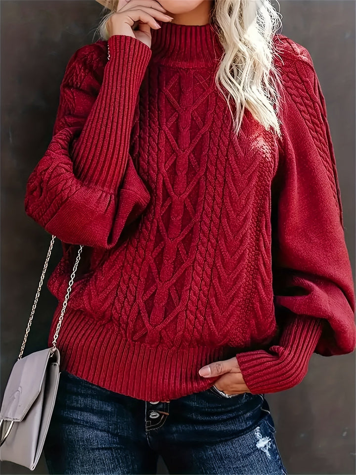 Sweter z teksturowanym splotem