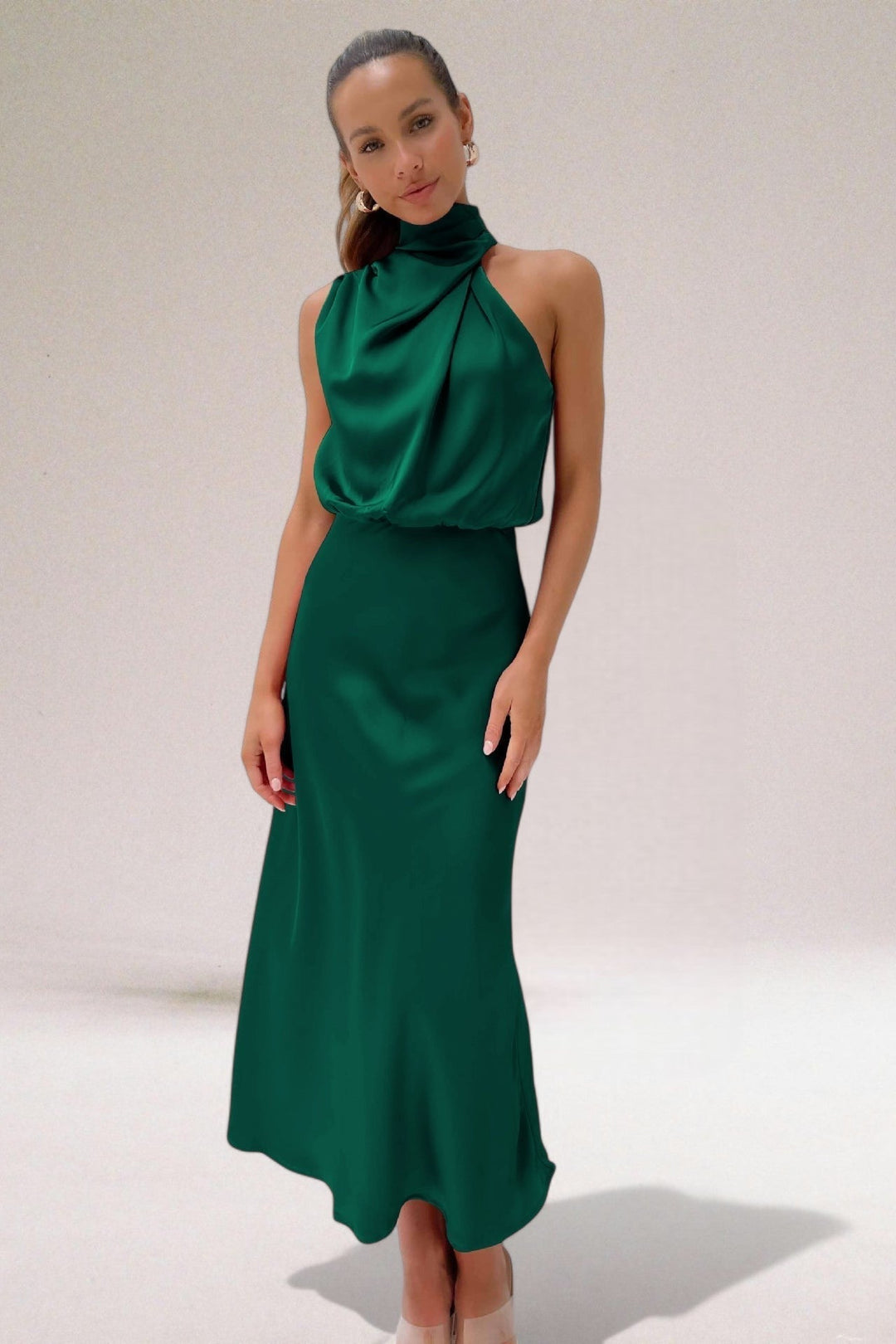 ELARA™ - Elegancka Sukienka Wieczorowa z Satyny
