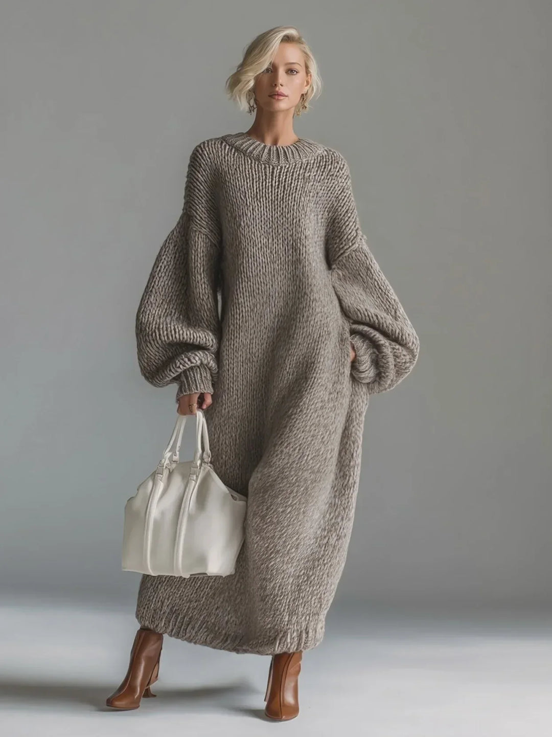 Calista – Elegancka Sukienka Dzianinowa