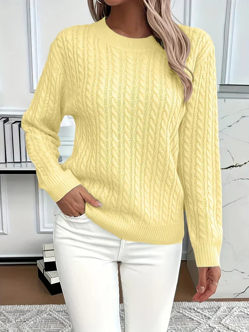 Lena | Sweter w splot kablowy