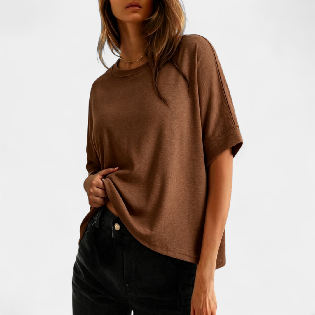 GEMMA™ – Luźna codzienna koszulka bawełniana