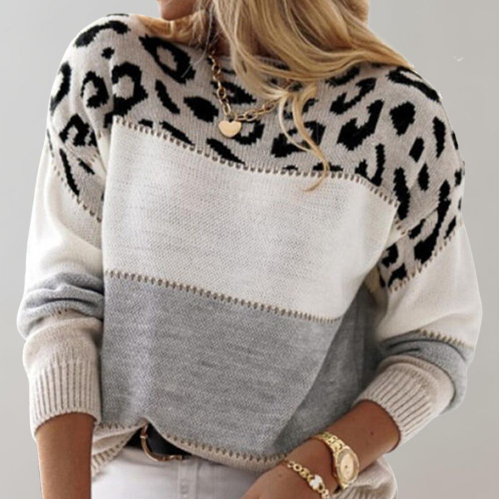 Charlene | Sweter w panterkę