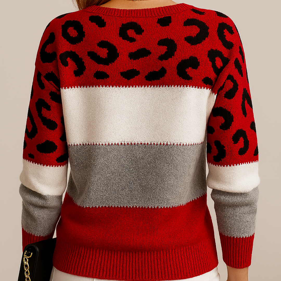 Charlene | Sweter w panterkę