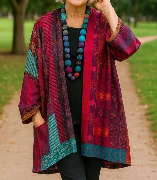 Astrid | Elegancki Kardigan z Drapowaniem