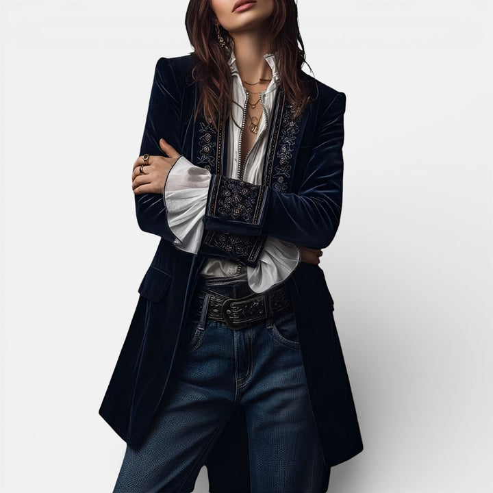 Eliza™ | Elegancka Kurtka Aksamitna
