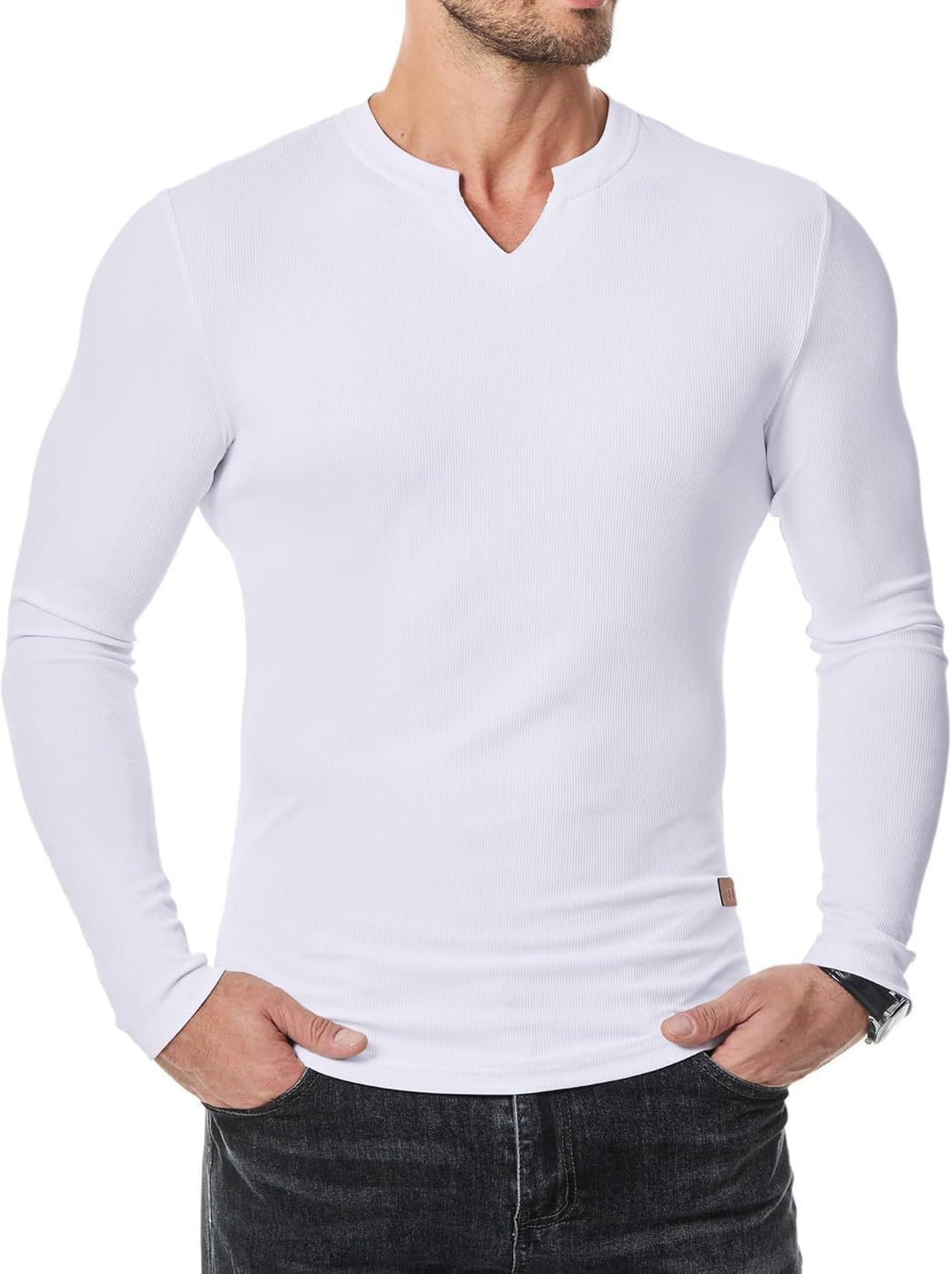Elias | Sportowy Długi Top Ribbed