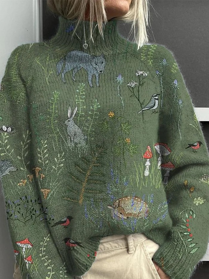 Aimelie | Ciepły i Elegancki Sweter z Golfem