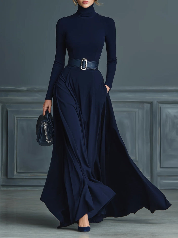 Serena™ | Elegancka Sukienka Maxi z Dzianiny