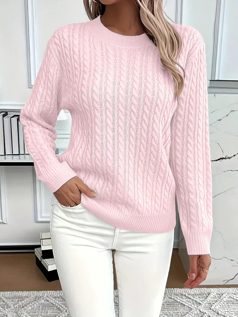 Lena | Sweter w splot kablowy