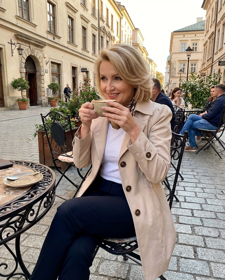 Olivia – Elegancki Vintage Letni Płaszcz