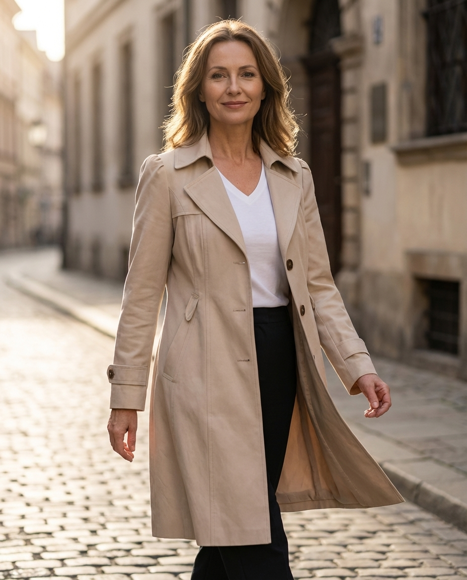Olivia – Elegancki Vintage Letni Płaszcz